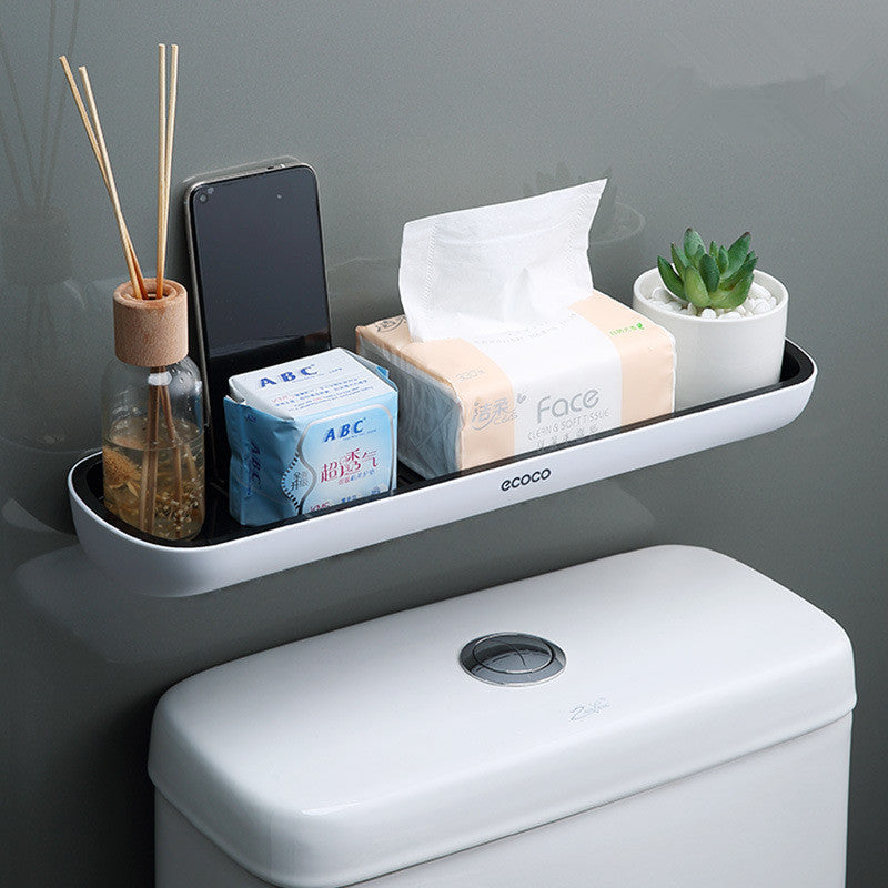 Wall-Mounted Bathroom & Kitchen Storage Racks - Modern & Durable