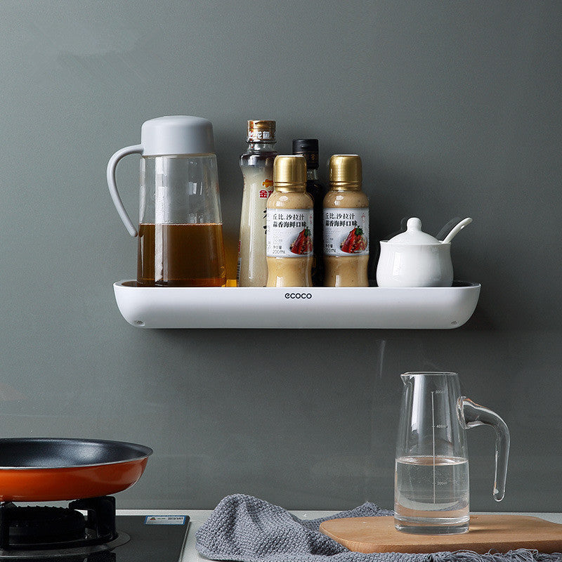 Wall-Mounted Bathroom & Kitchen Storage Racks - Modern & Durable