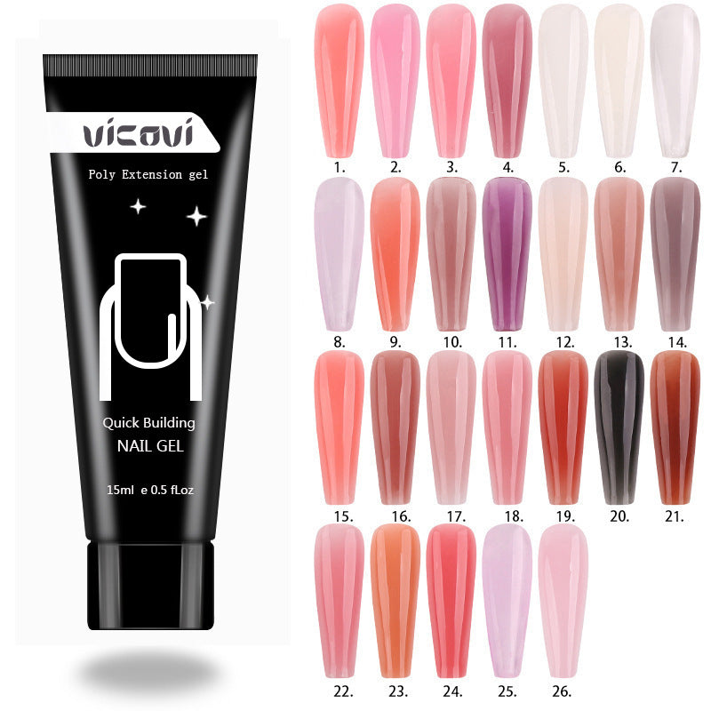 Nail Art Extension Glue 15ml Quick Adhesive for Nail Extensions - Multiple Colors