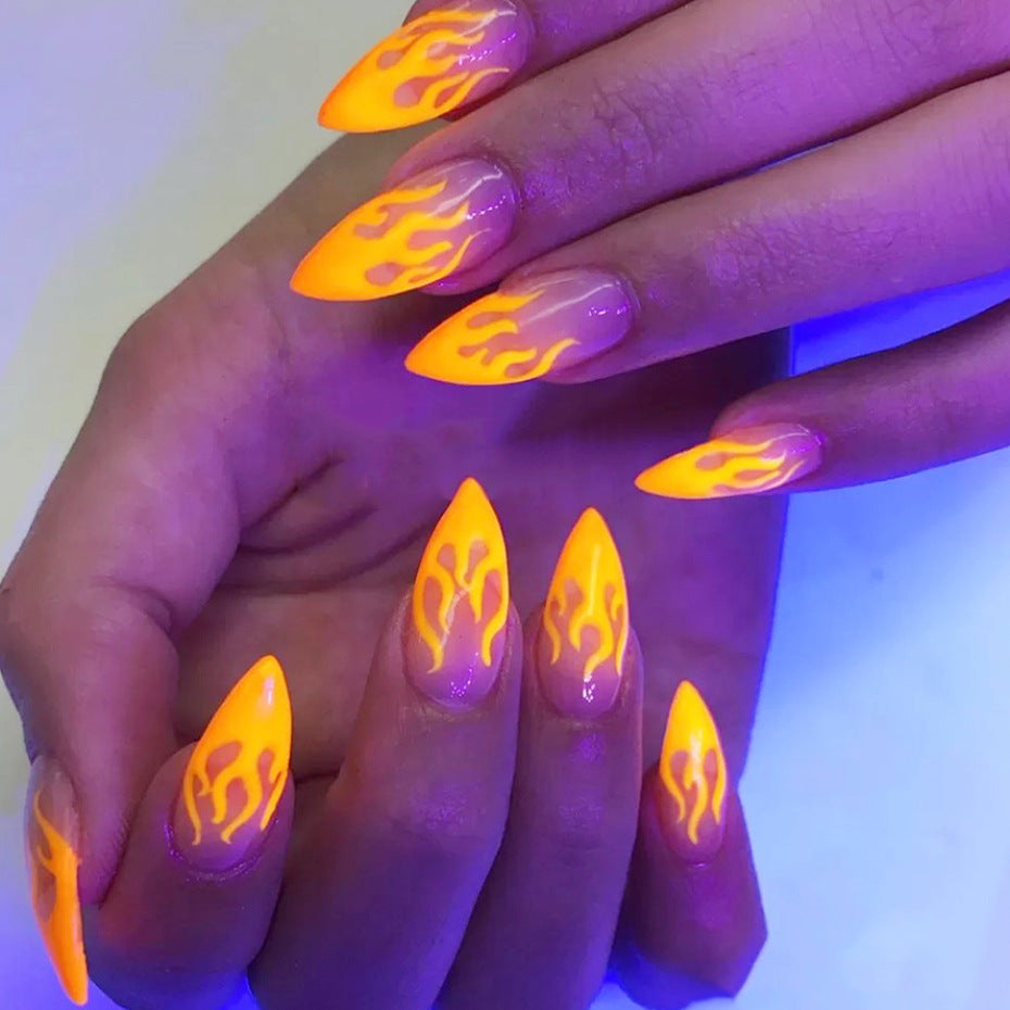 Nail Art Sticker Starry Paper B121 - Fluorescent Flame