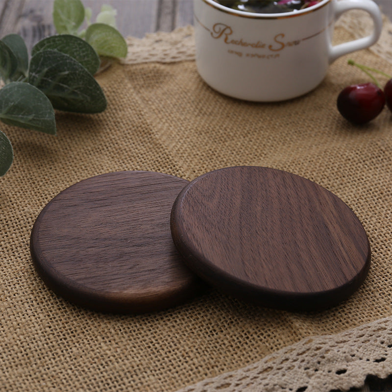 Wooden Tea Cup Holder Insulation Pad Beech Modern Kitchen Accessory