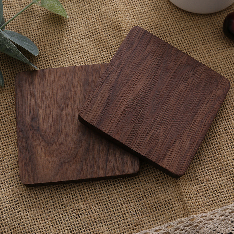 Wooden Tea Cup Holder Insulation Pad Beech Modern Kitchen Accessory