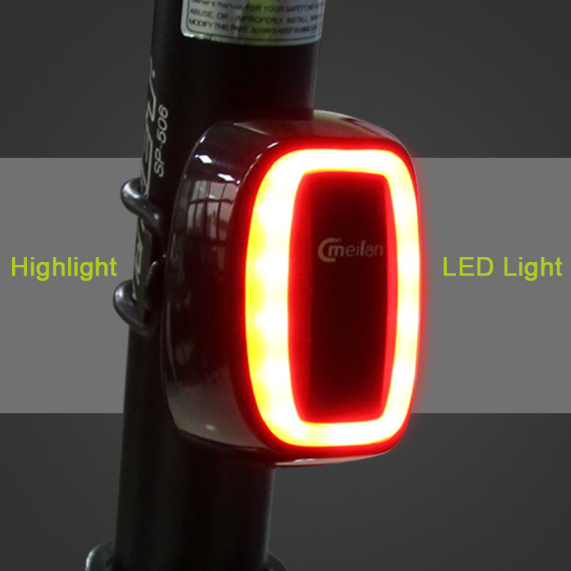 Wireless Bicycle Rear Light with Remote Control - Black