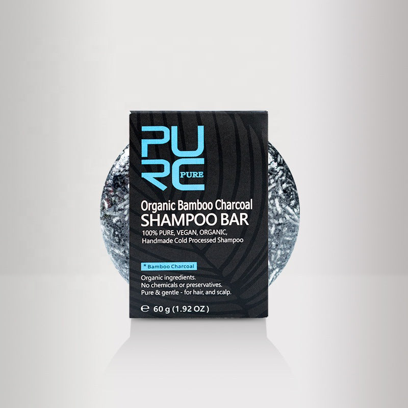 Bamboo Charcoal Shampoo Soap for Deep Cleansing and Moisturizing - Multiple Sizes