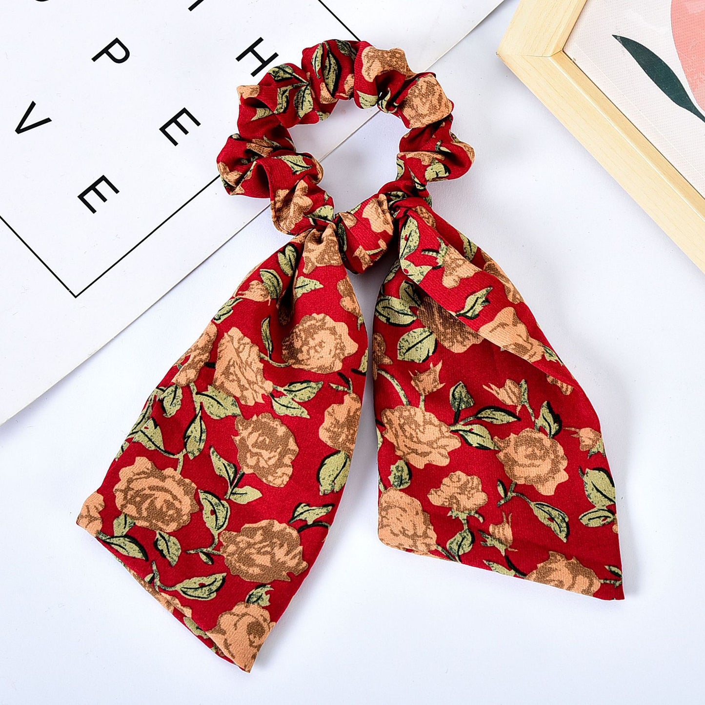Pearl Hair Tie with Ribbon Bowknot - Multiple Colors & Styles for Women
