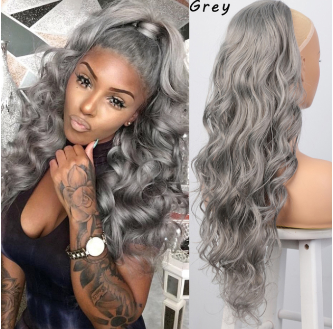 Drawstring Ponytail Wig - 24 Inch Heat Resistant