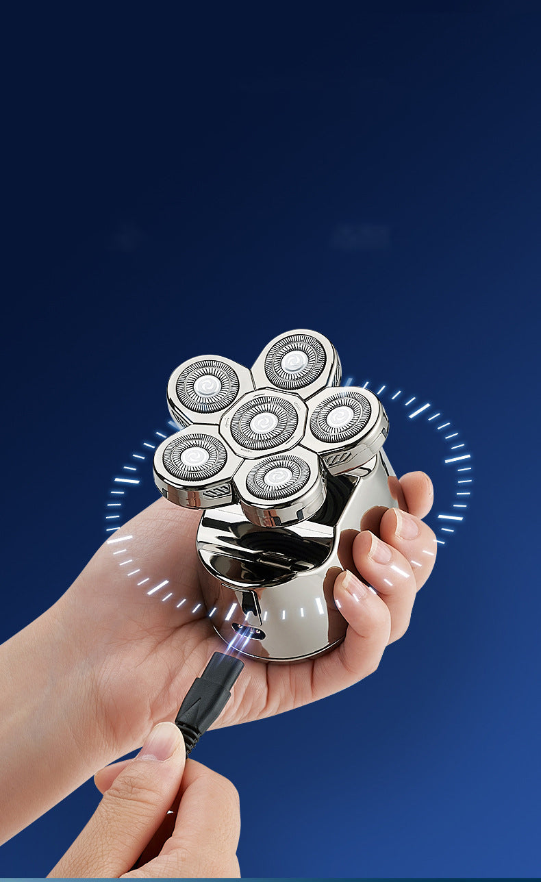 Multi-Function Electric Razor for Men with 6 Blades and Trimming Set