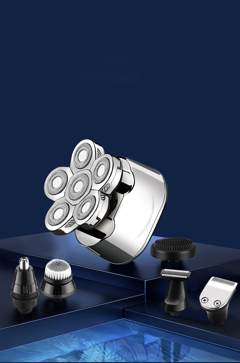 Multi-Function Electric Razor for Men with 6 Blades and Trimming Set
