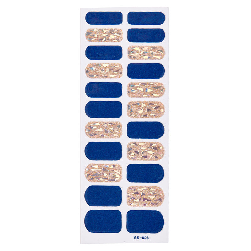 Colorful Christmas Alphabet Nail Stickers - Cross Border 3D Laser Manicure Decals