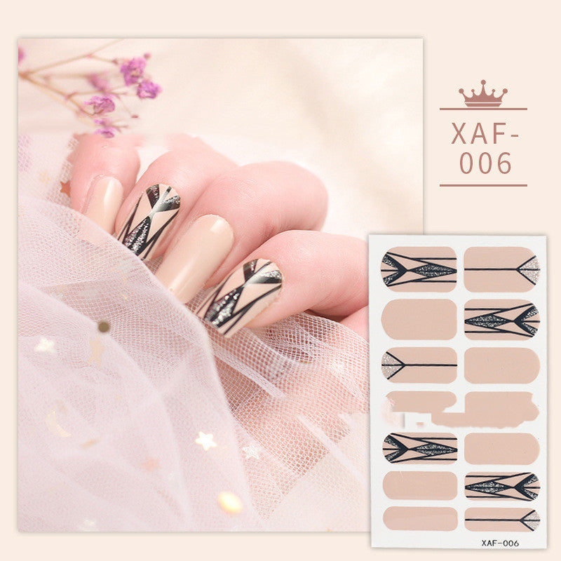 Nail Art Diamond Nail Stickers Set - Assorted Styles for Manicure Decoration