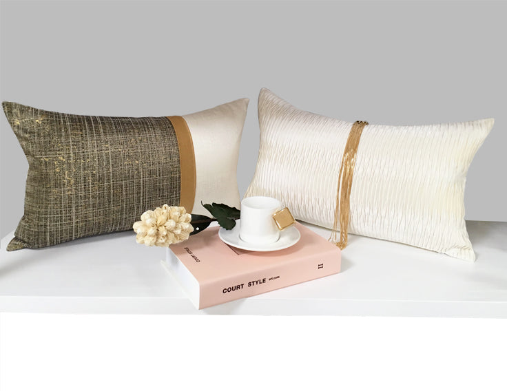 European Style Light Luxury Tassel Pillow Cover - Modern Sofa Cushion