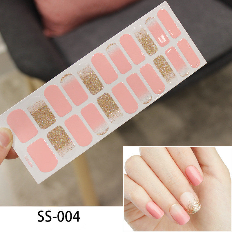 Colorful Christmas Alphabet Nail Stickers - Cross Border 3D Laser Manicure Decals