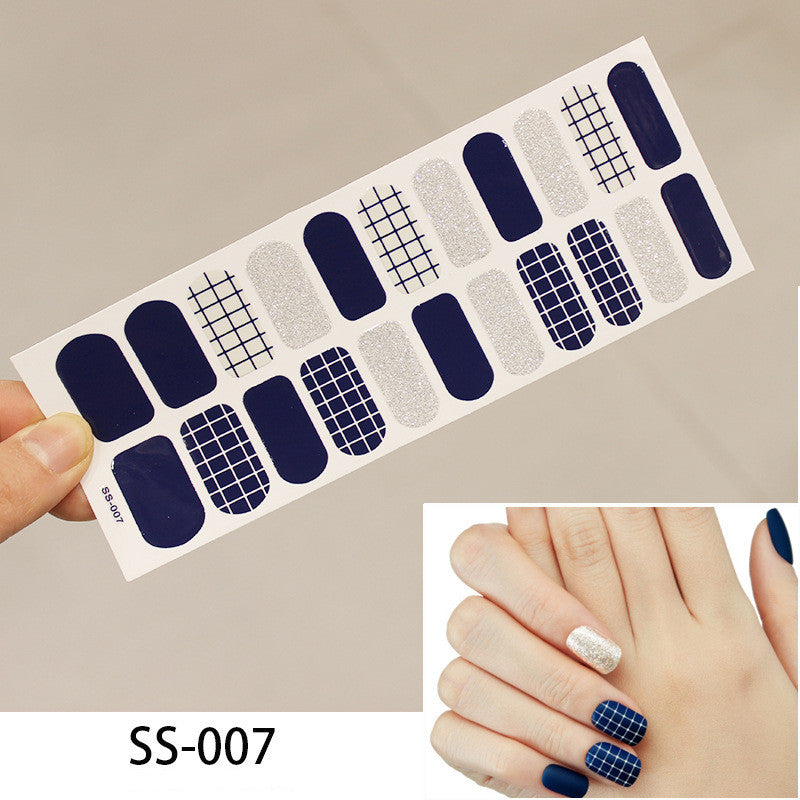 Colorful Christmas Alphabet Nail Stickers - Cross Border 3D Laser Manicure Decals