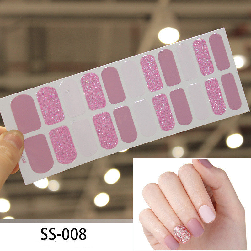 Colorful Christmas Alphabet Nail Stickers - Cross Border 3D Laser Manicure Decals