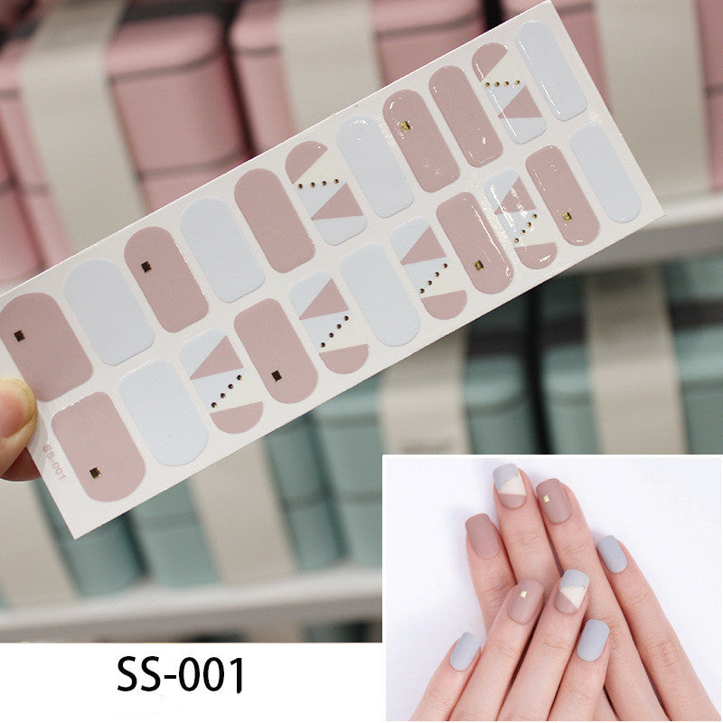 Colorful Christmas Alphabet Nail Stickers - Cross Border 3D Laser Manicure Decals