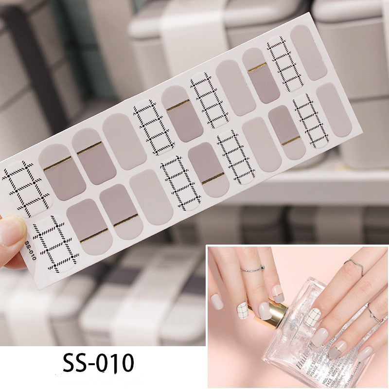 Colorful Christmas Alphabet Nail Stickers - Cross Border 3D Laser Manicure Decals