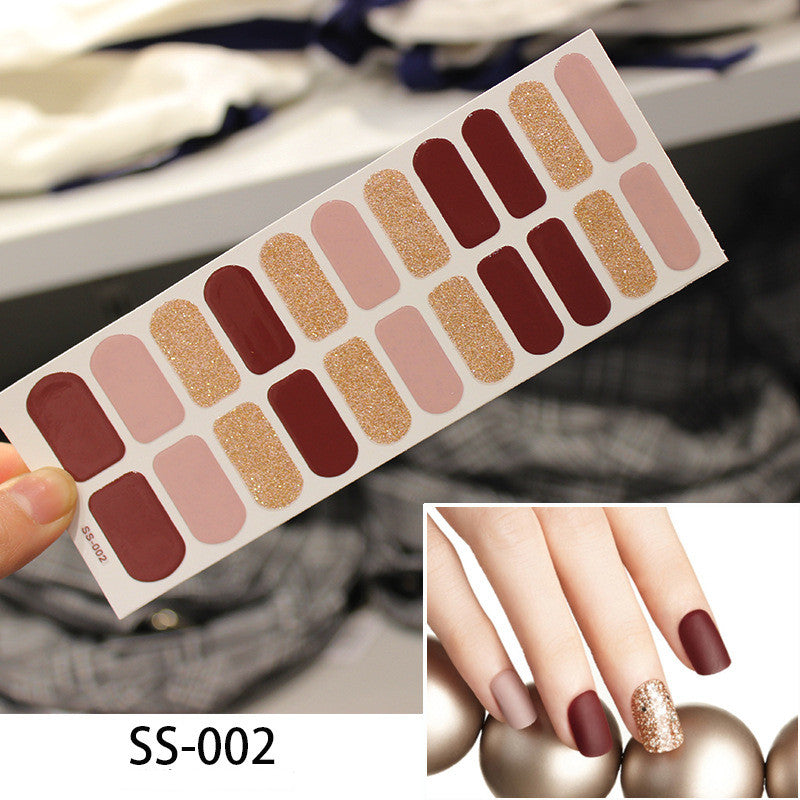 Colorful Christmas Alphabet Nail Stickers - Cross Border 3D Laser Manicure Decals