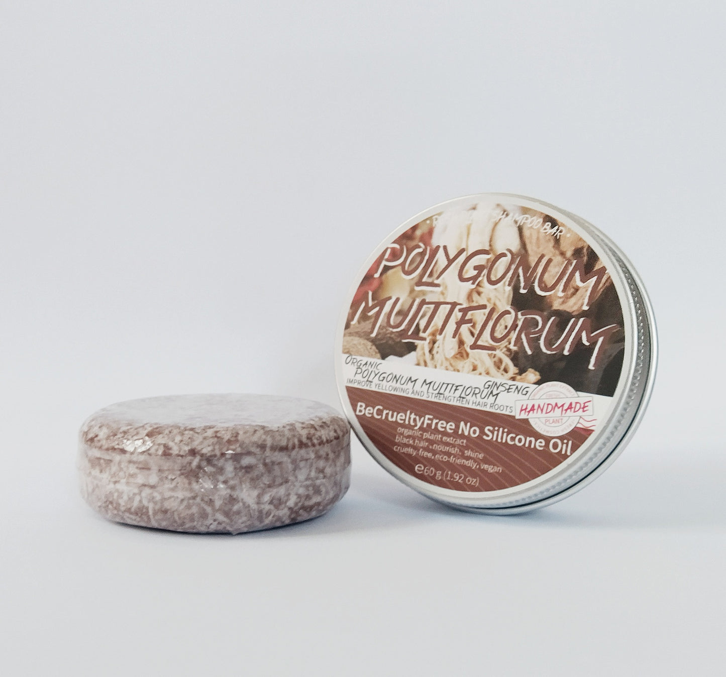 Polygonum Ginseng Herbal Shampoo Bar - Moisturizing & Nourishing Hair Soap