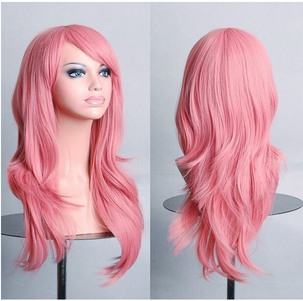 Cosplay Long Straight Wig - Multiple Colors