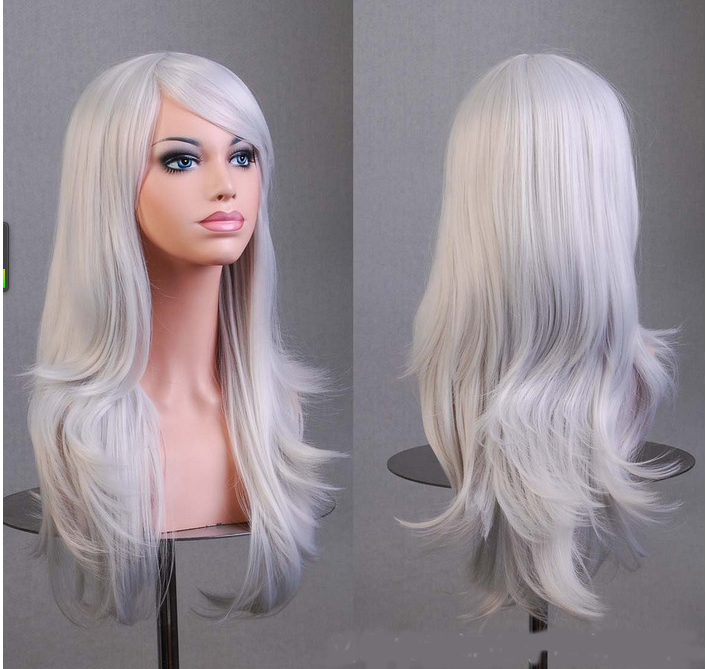 Cosplay Long Straight Wig - Multiple Colors