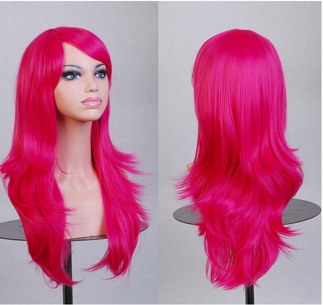Cosplay Long Straight Wig - Multiple Colors