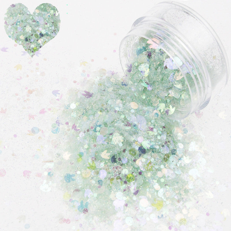 Colorful Sequins for Nail Art - Mixed Glitter Embellishments Set