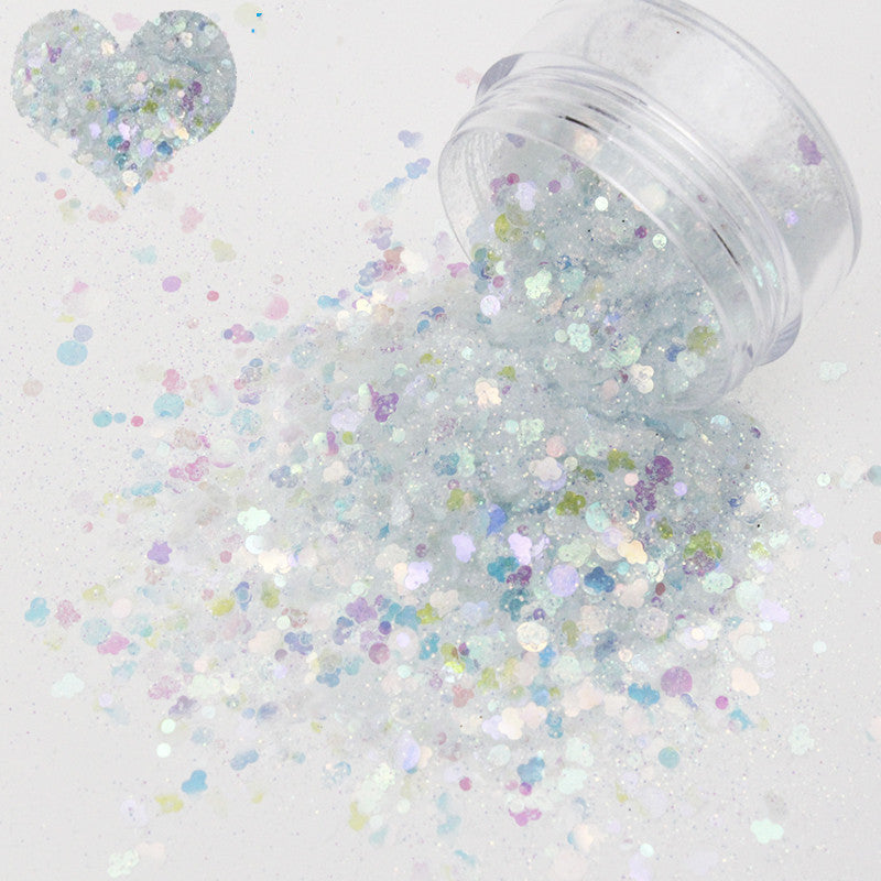 Colorful Sequins for Nail Art - Mixed Glitter Embellishments Set