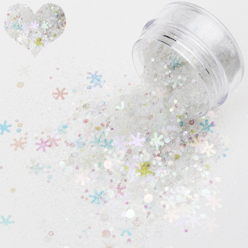 Colorful Sequins for Nail Art - Mixed Glitter Embellishments Set