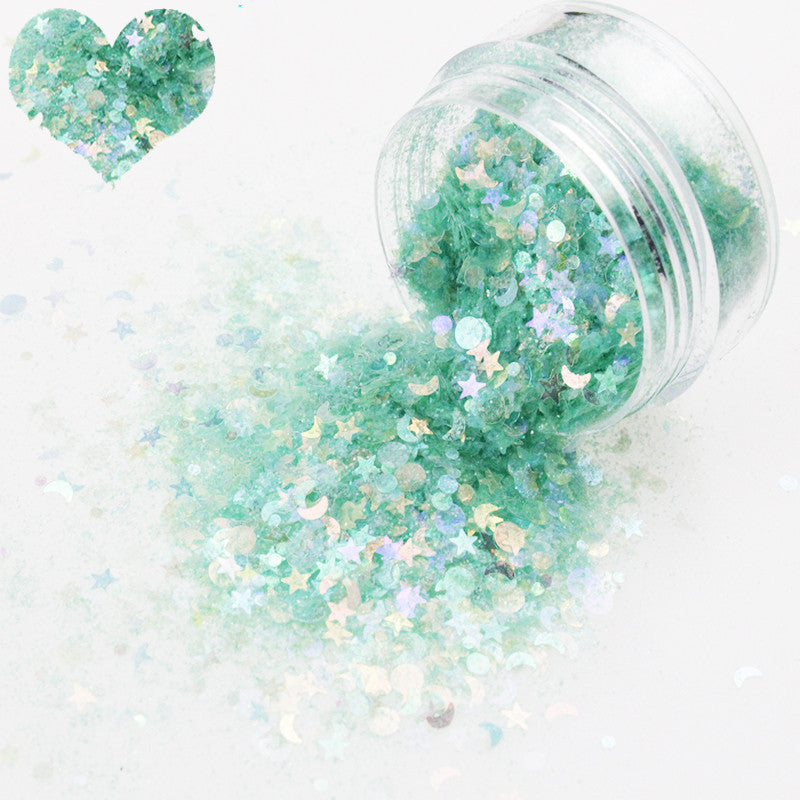 Colorful Sequins for Nail Art - Mixed Glitter Embellishments Set
