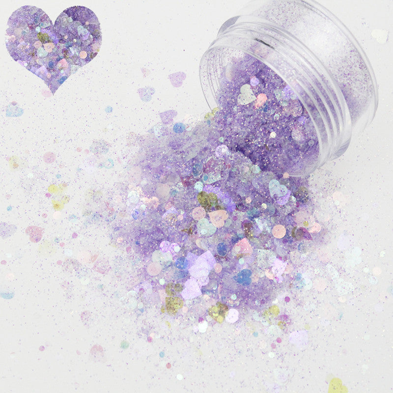 Colorful Sequins for Nail Art - Mixed Glitter Embellishments Set