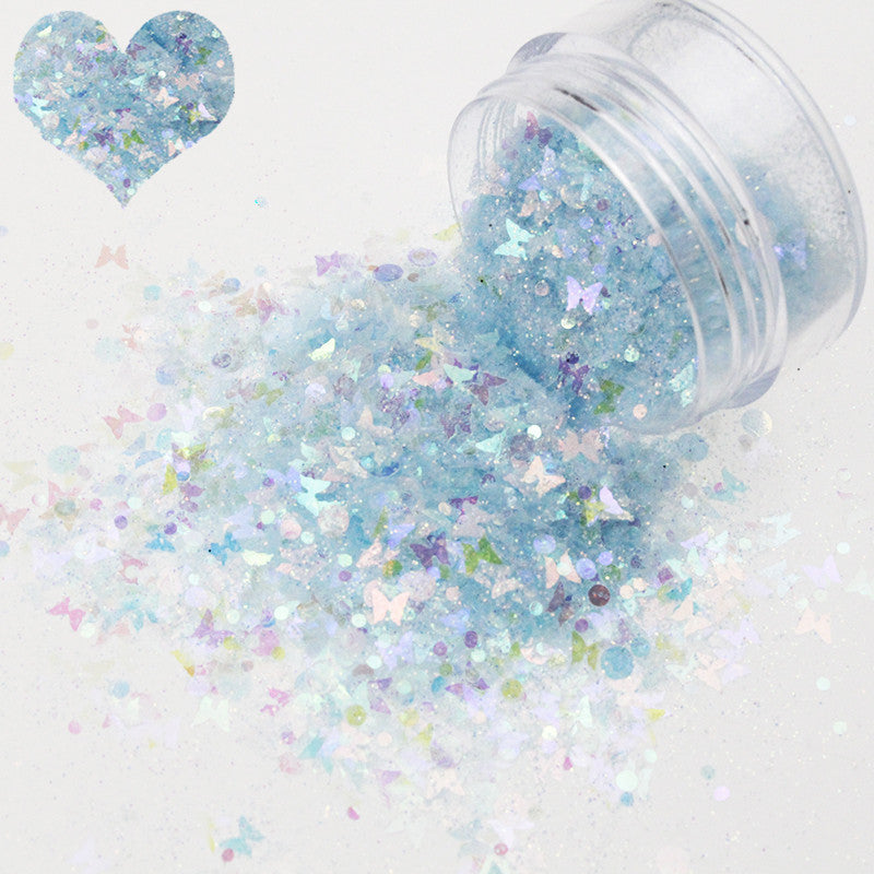 Colorful Sequins for Nail Art - Mixed Glitter Embellishments Set