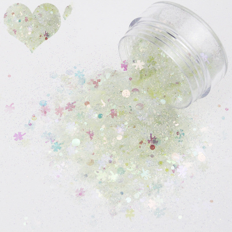 Colorful Sequins for Nail Art - Mixed Glitter Embellishments Set