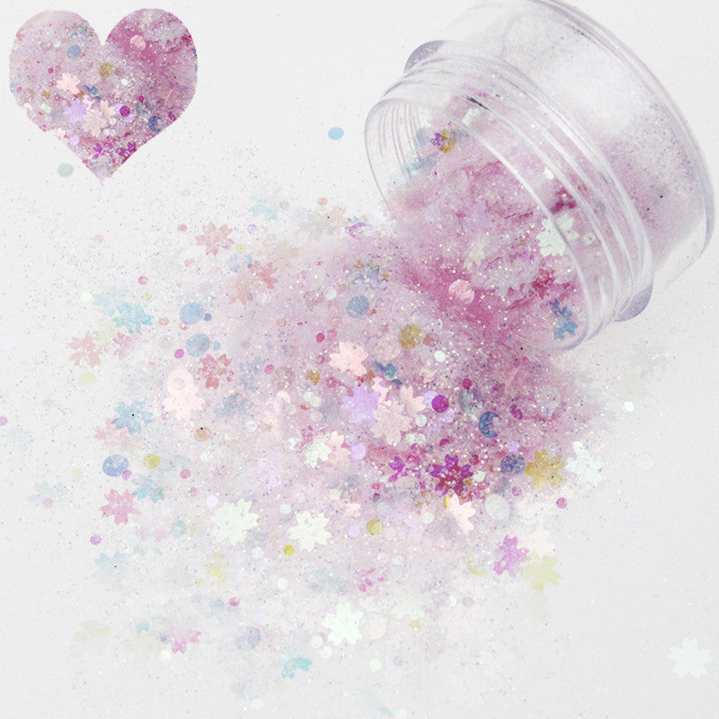 Colorful Sequins for Nail Art - Mixed Glitter Embellishments Set