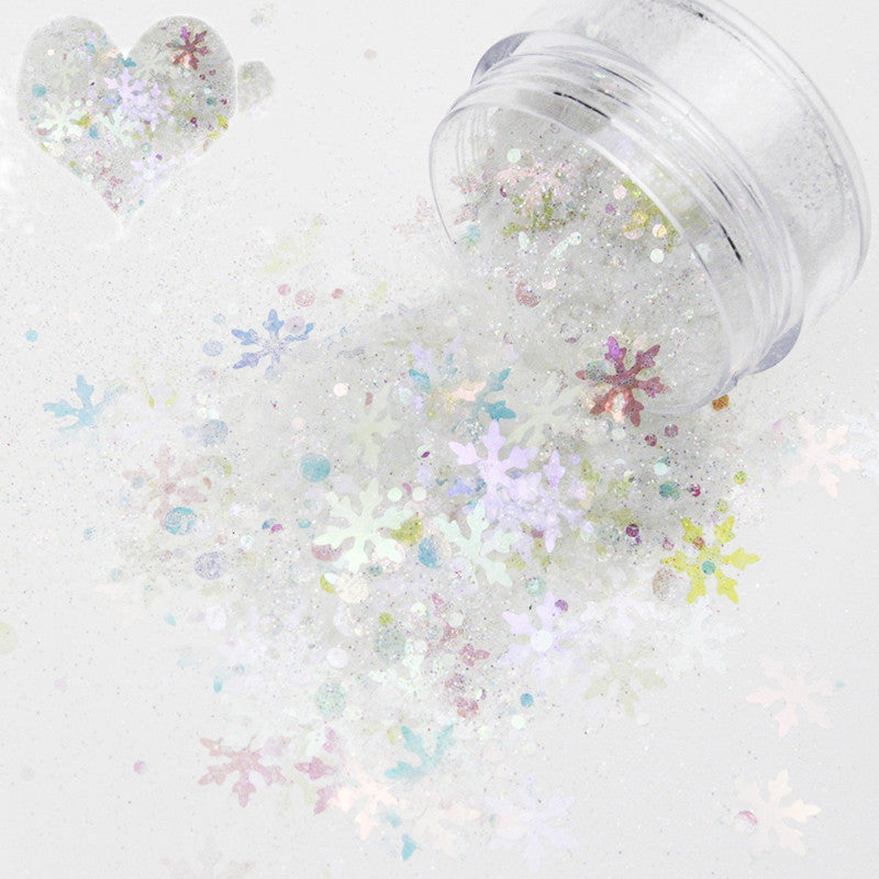 Colorful Sequins for Nail Art - Mixed Glitter Embellishments Set