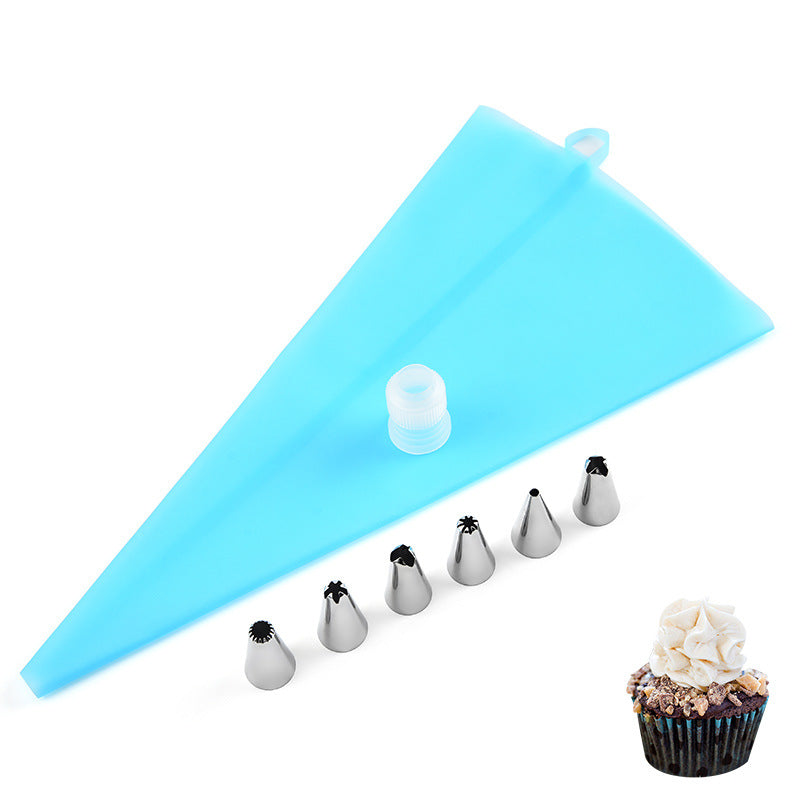 8-Piece Stainless Steel Cake Decorating Nozzle Set for Baking & Flowers