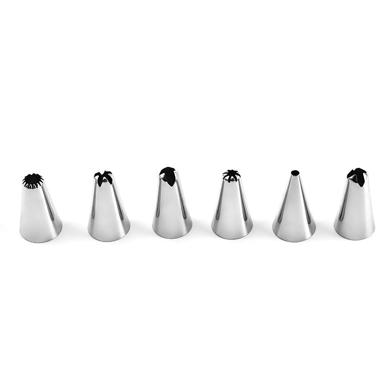 8-Piece Stainless Steel Cake Decorating Nozzle Set for Baking & Flowers
