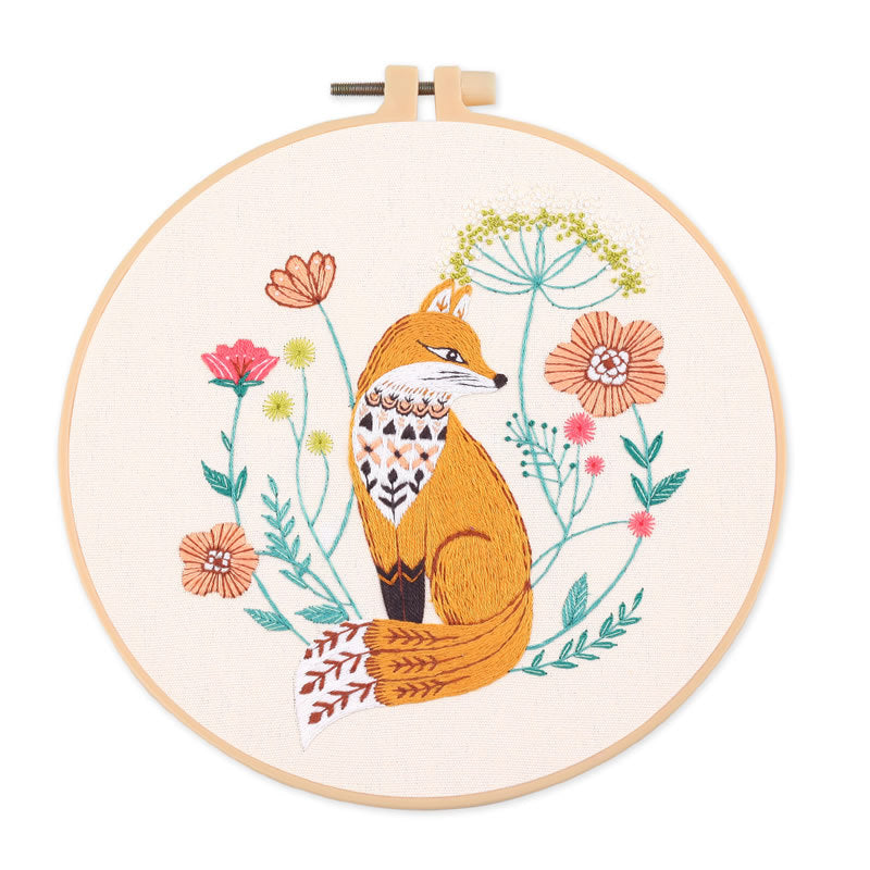 Beginner Cross Stitch Kit with Embroidery Thread and Frame - DIY Needlecraft for Home & Kids