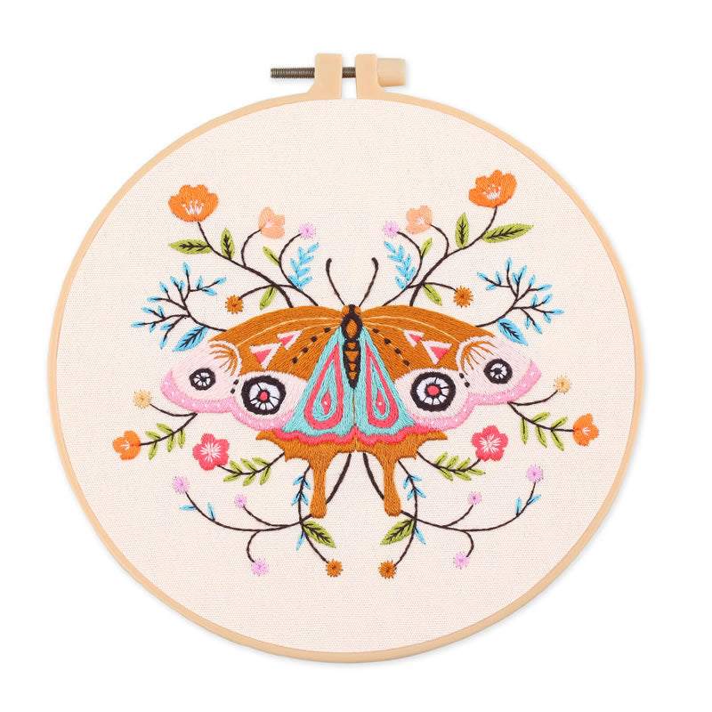 Beginner Cross Stitch Kit with Embroidery Thread and Frame - DIY Needlecraft for Home & Kids