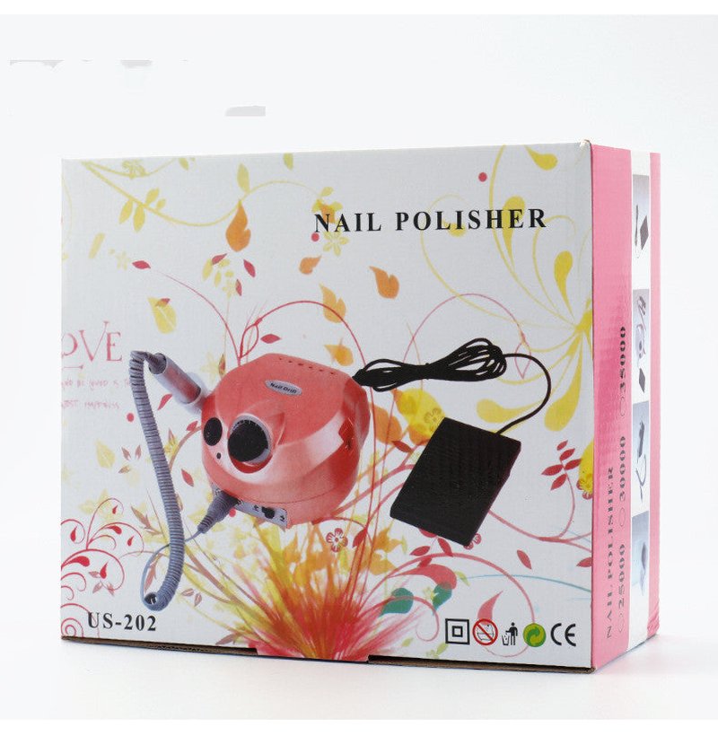 Electric Nail Polisher US-202 25000 RPM Pink