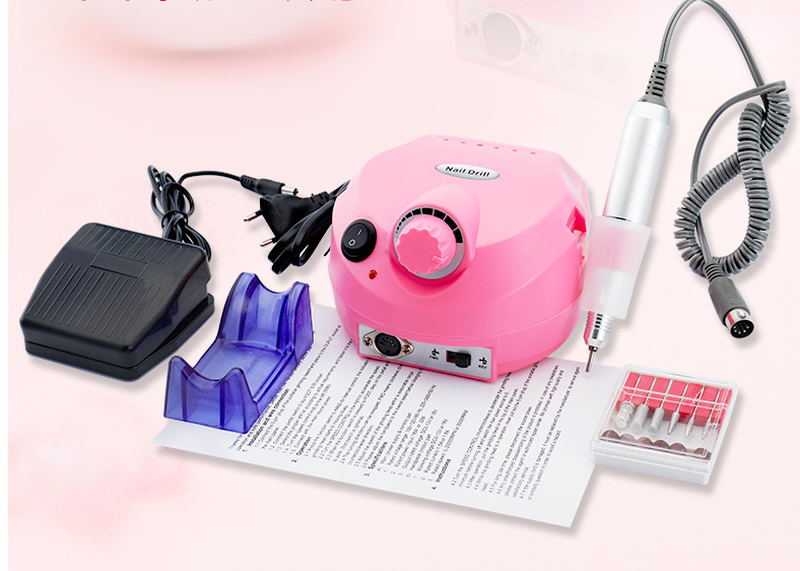 Electric Nail Polisher US-202 25000 RPM Pink
