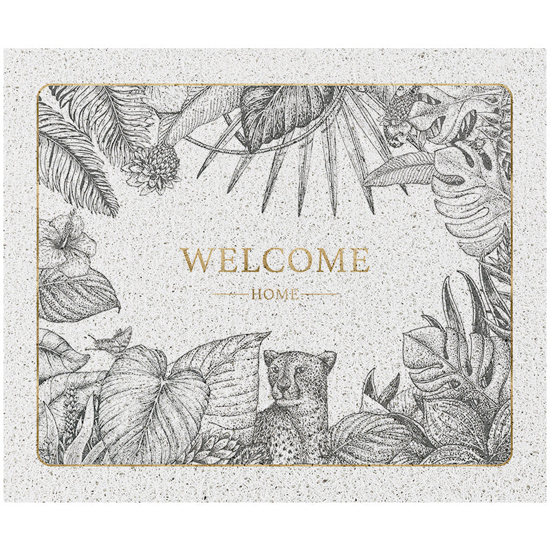 Nordic Entrance Door Mat Non-Slip Semi-Circle Carpet for Home & Garden