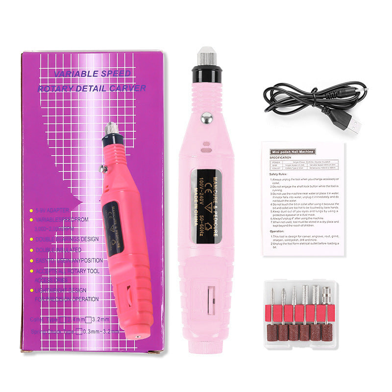 Electric Nail Polisher - Portable USB Powered