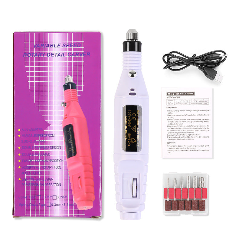 Electric Nail Polisher - Portable USB Powered
