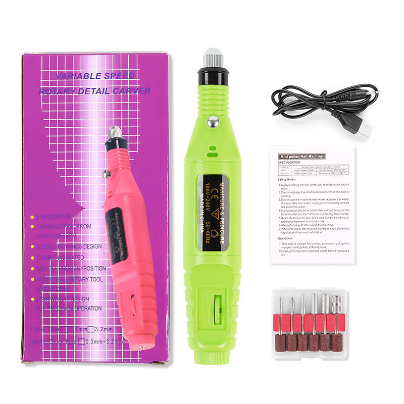 Electric Nail Polisher - Portable USB Powered