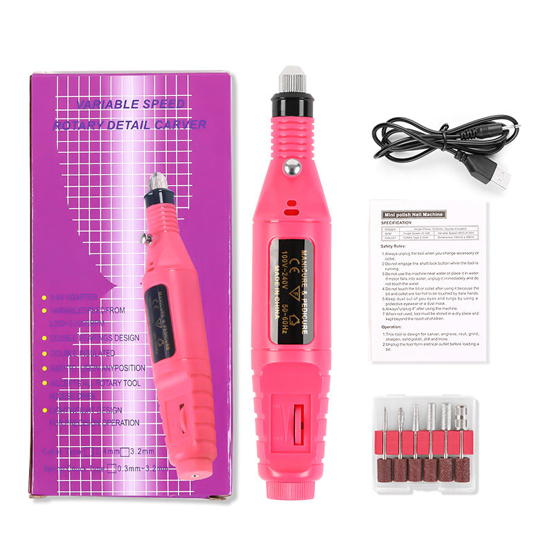 Electric Nail Polisher - Portable USB Powered
