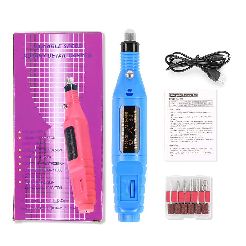 Electric Nail Polisher - Portable USB Powered