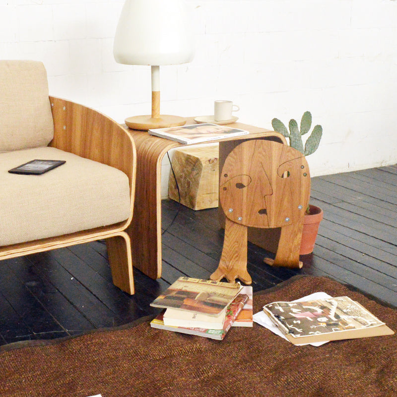 Creative Wooden Character Decoration - Unique Shaped Living Room Accent