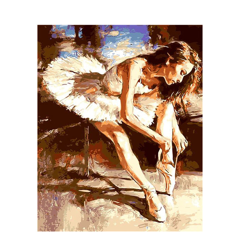 Digital Oil Painting Character Artwork 40x50 Frameless Canvas Home Decor