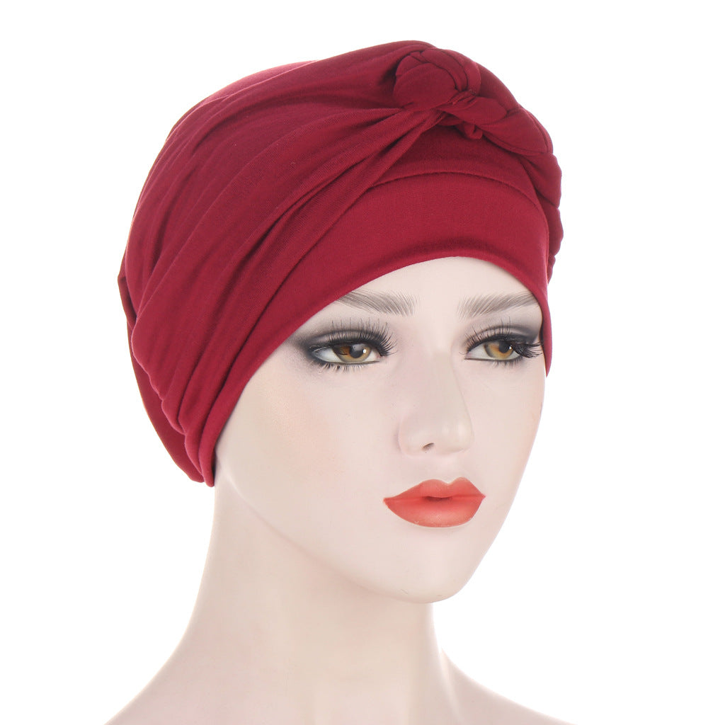Multicolor Turban Hat for Women - Soft, Comfortable Head Covering, Chemo & Casual Style