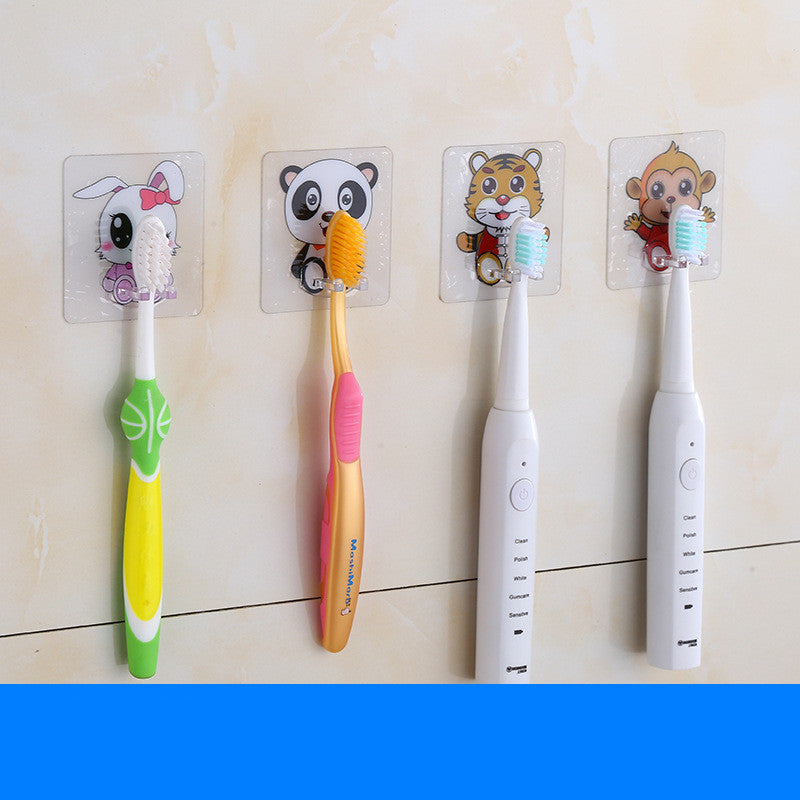 Non-Marking Suction Wall Toothbrush Holder Seamless Cartoon Design